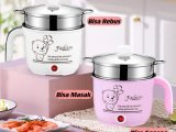 TERLARIS ! PANCI LISTRIK PLUS FREE KUKUSAN STEAMER SERBAGUNA ELECTRIK PORTABLE