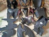 Fullbody halus kasar vario 110 techno karbu warna hitam abu