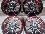 Velg hsr red black Polish ring 16